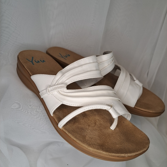 sandals 👡 Yuu for women white color size 9M - Picture 1 of 10